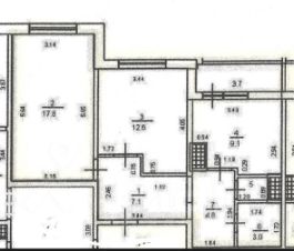 2-комн.кв., 55 м², этаж 11
