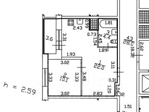 1-комн.кв., 37 м², этаж 10