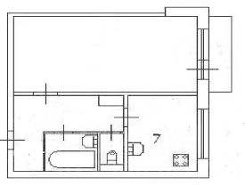 1-комн.кв., 35 м², этаж 6