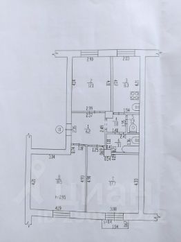 3-комн.кв., 69 м², этаж 2