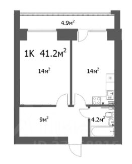 1-комн.кв., 46 м², этаж 10