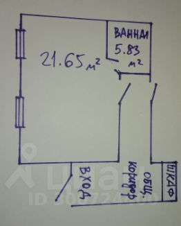 1-комн.кв., 28 м², этаж 1