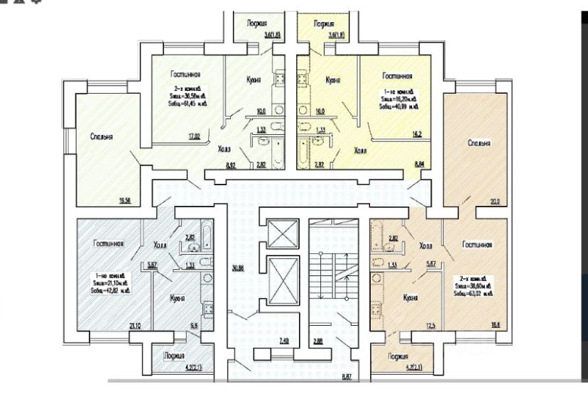 Продается1-комн.квартира,40,9м²