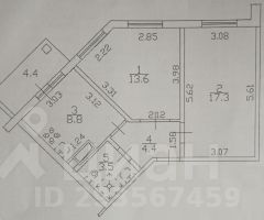 2-комн.кв., 48 м², этаж 2