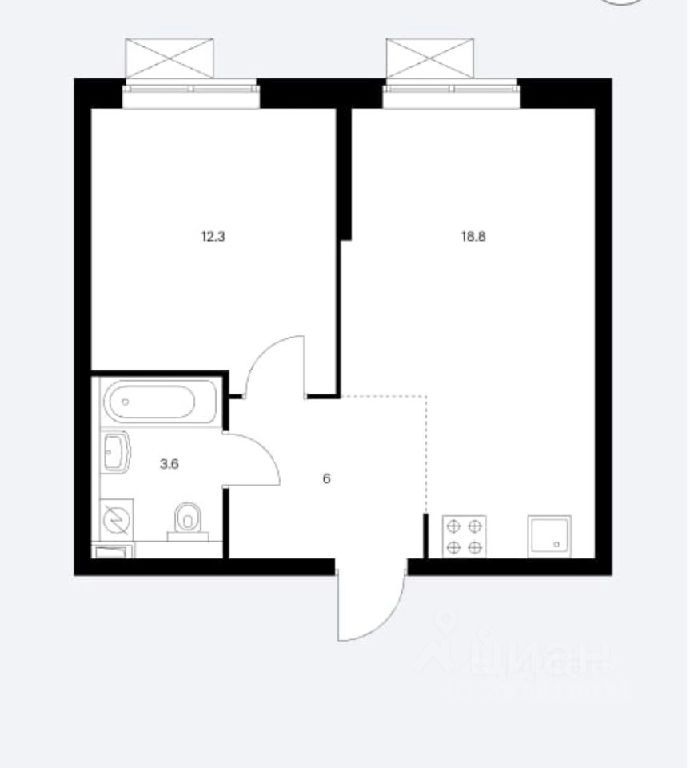 Продаю однокомнатную квартиру 41м² Москва, СВАО, р-н Отрадное ...