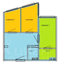 3-комн.апарт., 67 м², этаж 11