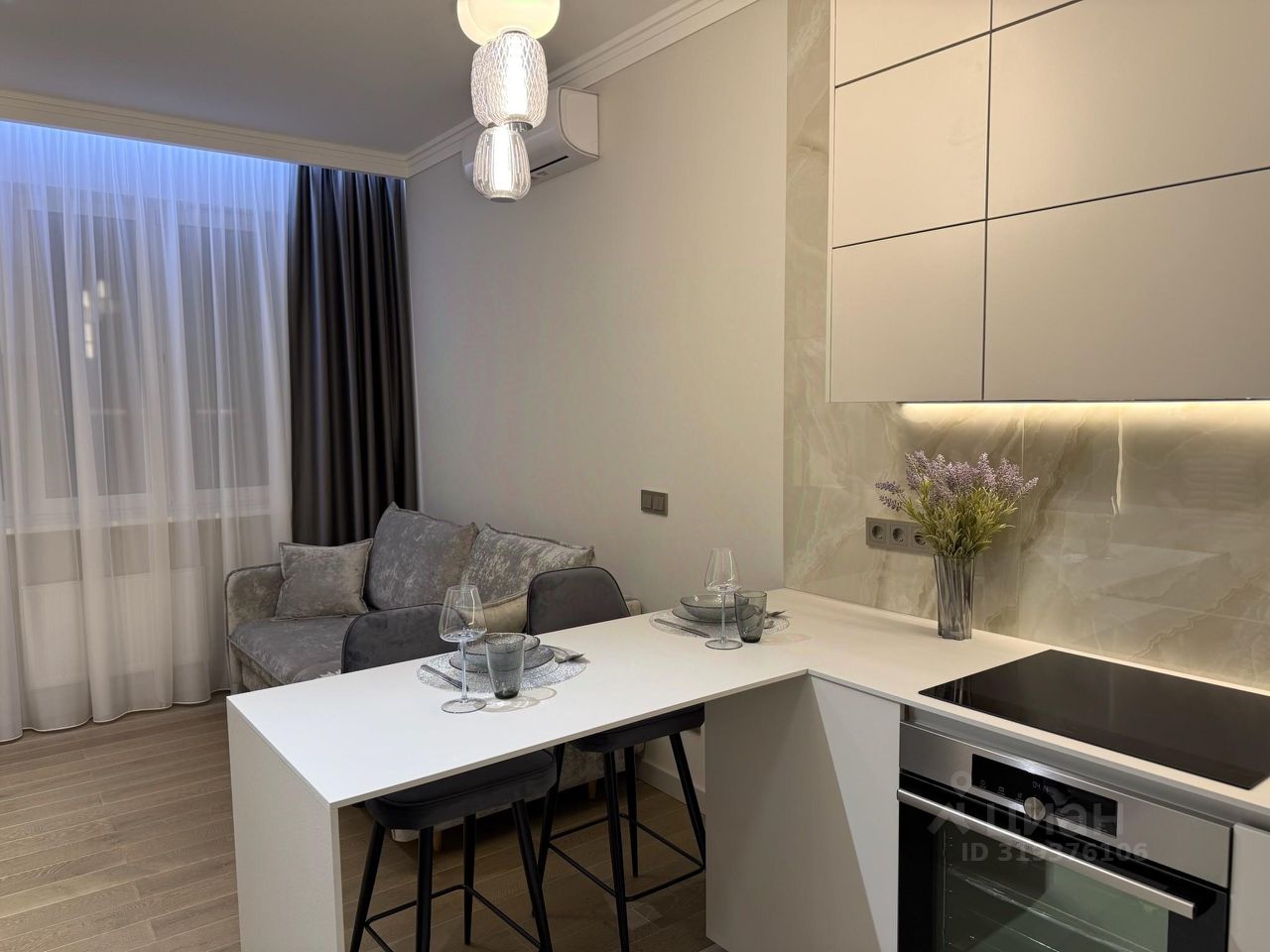1-комнатная квартира, 43 м² — фото 2