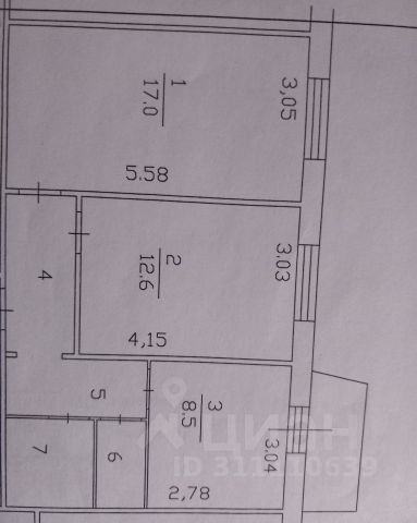 2-комн., 50,6 м², 7/9 этаж
