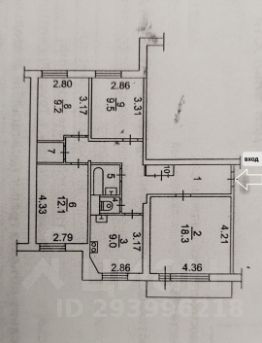 4-комн.кв., 77 м², этаж 5