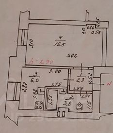 1-комн.кв., 28 м², этаж 3