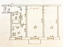 2-комн.кв., 47 м², этаж 2