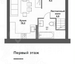 3-комн.кв., 58 м², этаж 2