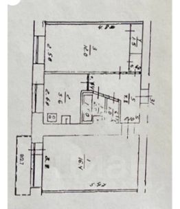 2-комн.кв., 46 м², этаж 4