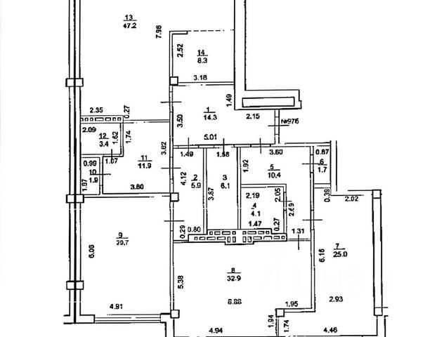 4-комн., 203 м², 17/17 этаж