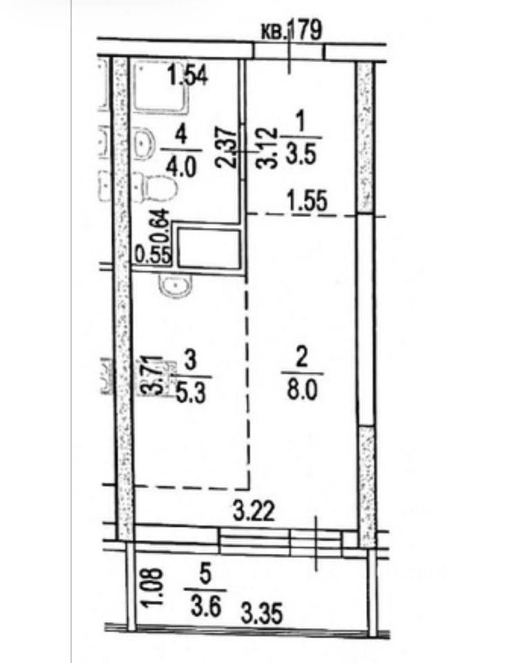 Студия Башкортостан, Уфа ул. Валерия Лесунова, 18 (20.5 м²)