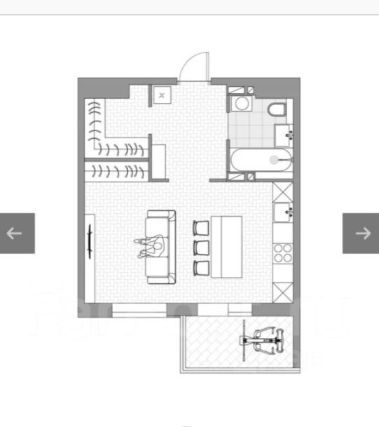 1-к кв. Приморский край, Уссурийск ул. Фрунзе, 78 (39.4 м²)