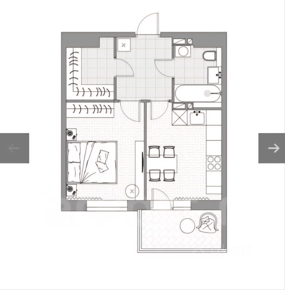 1-к кв. Приморский край, Уссурийск ул. Фрунзе, 78 (39.4 м²)