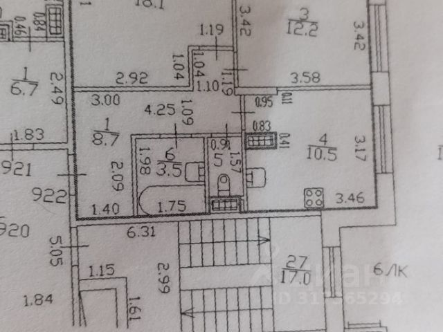 2-комн., 54,4 м², 4/25 этаж