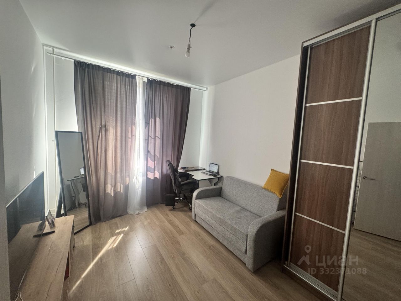 1-комнатная квартира, 37,3 м² — фото 2