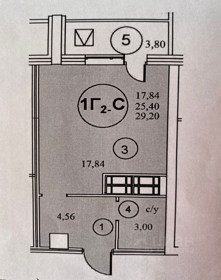 ПродаетсяСтудия,29,2м²