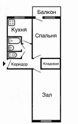 2-комн.кв., 47 м², этаж 5