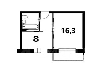 1-комн.кв., 33 м², этаж 9