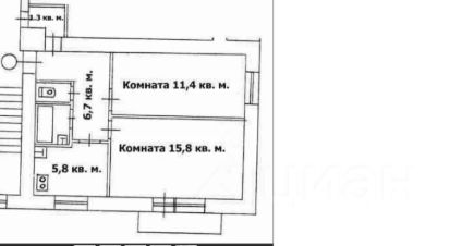 2-комн.кв., 45 м², этаж 7