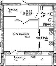 студия, 41 м², этаж 6