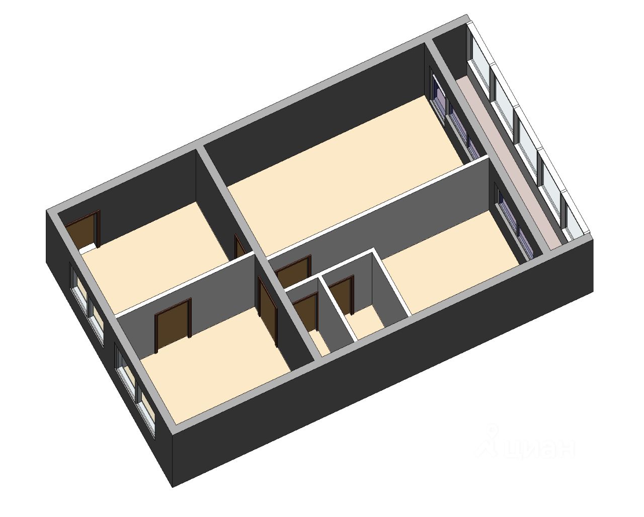 Купить двухкомнатную квартиру 56.4м² Москва, ЗелАО, р-н Савёлки ...
