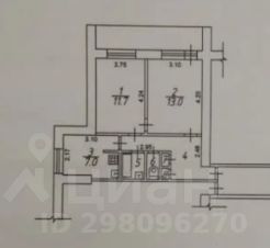 2-комн.кв., 47 м², этаж 8