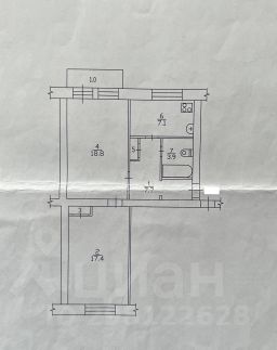 2-комн.кв., 55 м², этаж 2