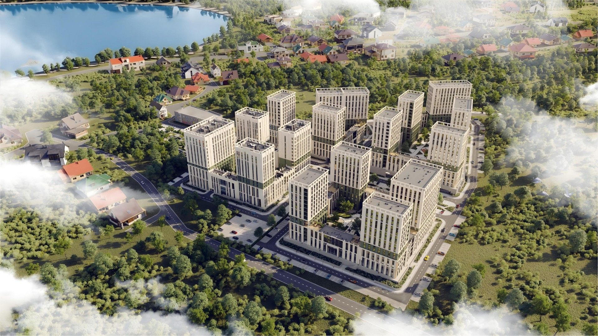 ЖК Моне. Дом у озера