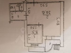 своб. назнач. 50 м², этаж 1