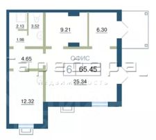 своб. назнач. 65 м², этаж 1