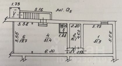 своб. назнач. 97 м², этаж -1