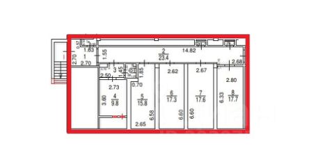 своб. назнач. 115 м², этаж -1