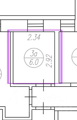 своб. назнач. 6 м², этаж 2