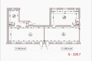 своб. назнач. 128 м², этаж 1