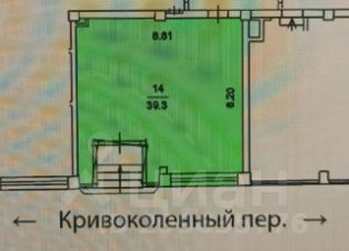 своб. назнач. 40 м², этаж 1