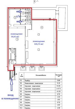 своб. назнач. 212 м², этаж -1