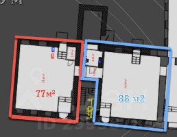 своб. назнач. 77 м², этаж 1
