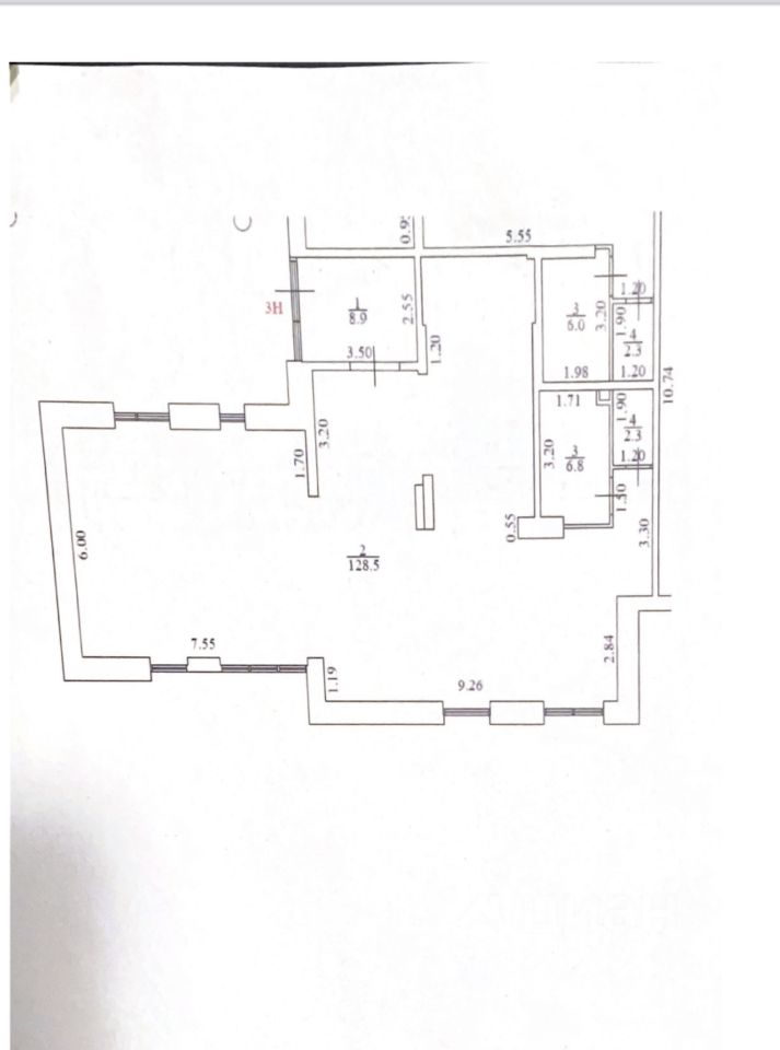 Продажа помещения свободного назначения 146.5м² Тюменский проезд, 3к4 ...