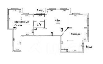 своб. назнач. 45 м², этаж 1