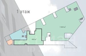 своб. назнач. 450 м², этаж 1