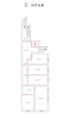 своб. назнач. 1200 м², этаж 1