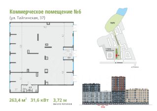 своб. назнач. 265 м², этаж 1