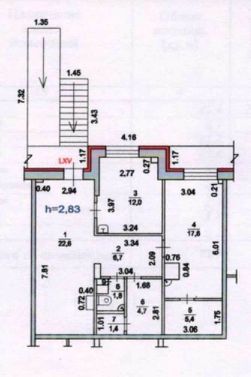 своб. назнач. 72 м², этаж 1