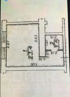 своб. назнач. 27 м², этаж 1