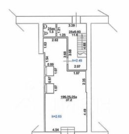 своб. назнач. 60 м², этаж 1