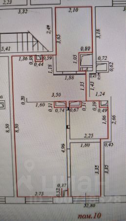 своб. назнач. 44 м², этаж 1